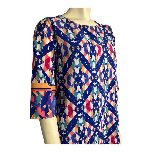 Everly Dress S Small Brunch Preppy Shift Blue Twee Spring Summer - Picture 2 of 5